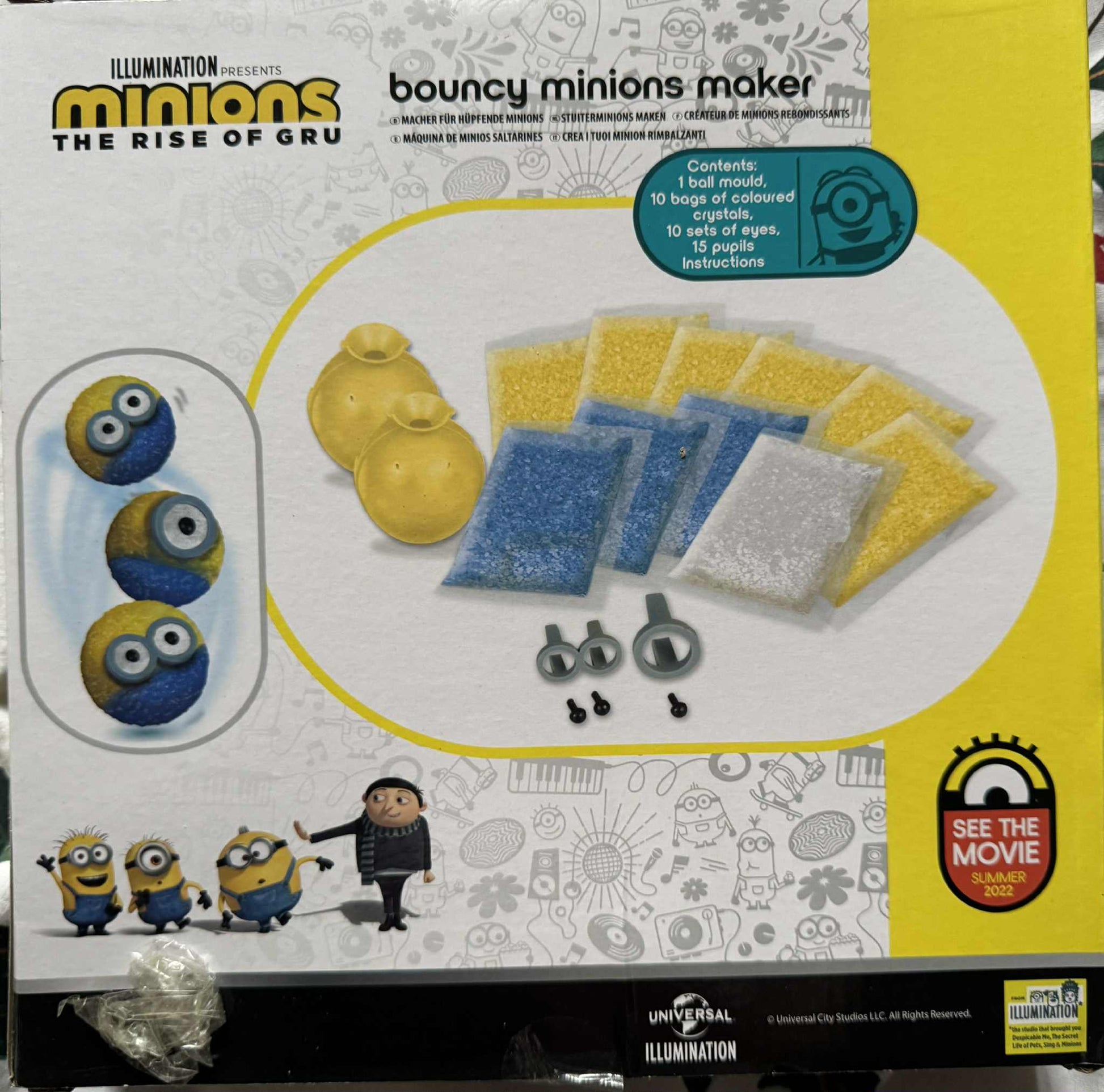 Minions the Rise of Gru Make your Own Bouncy Ball Set