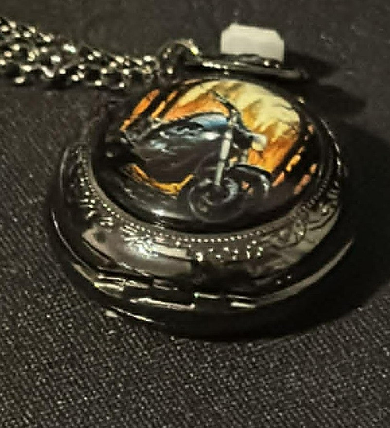 Biker Minature Pocket Watch