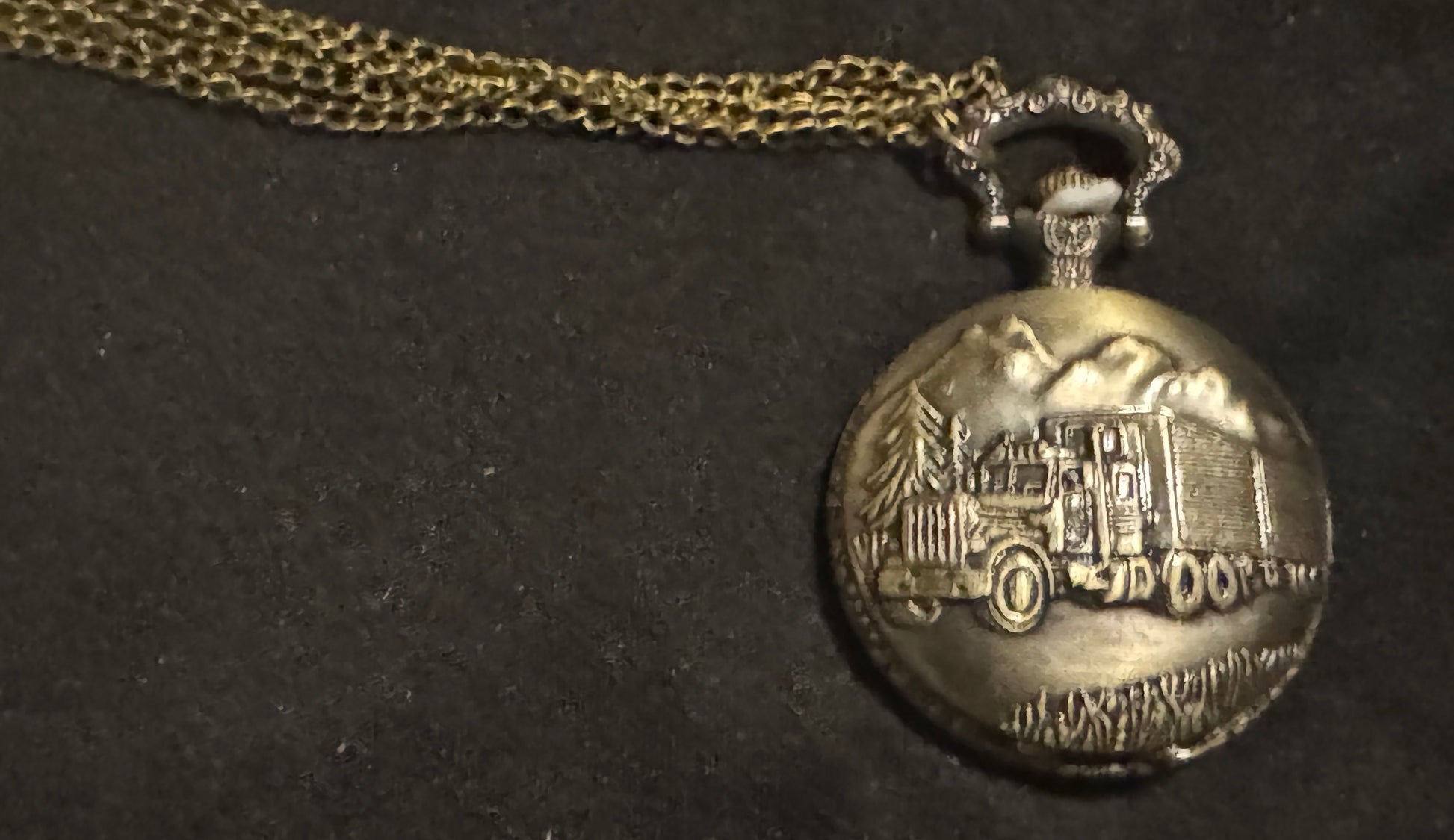 Truck Vintage Pocket Watch