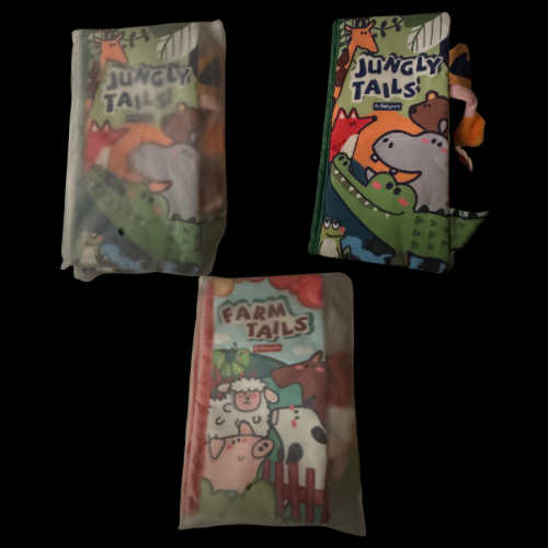 Jungly & Farm Tails Cloth Sensory Baby Books