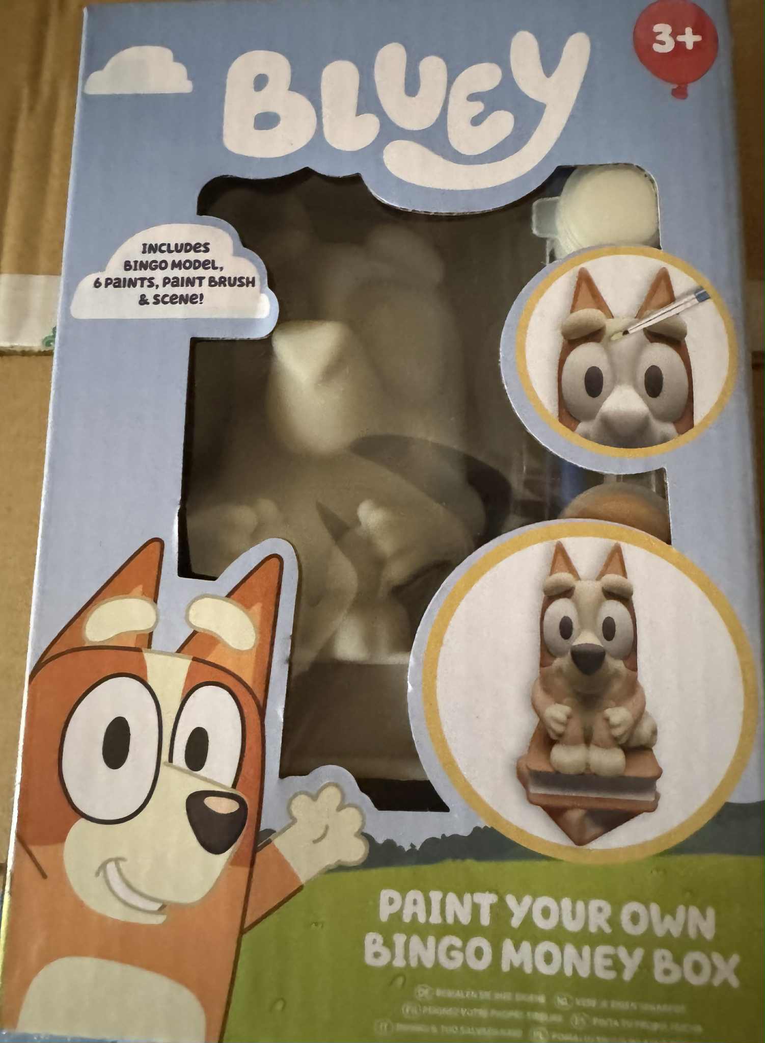 Bluey paint your own Bingo Money Box