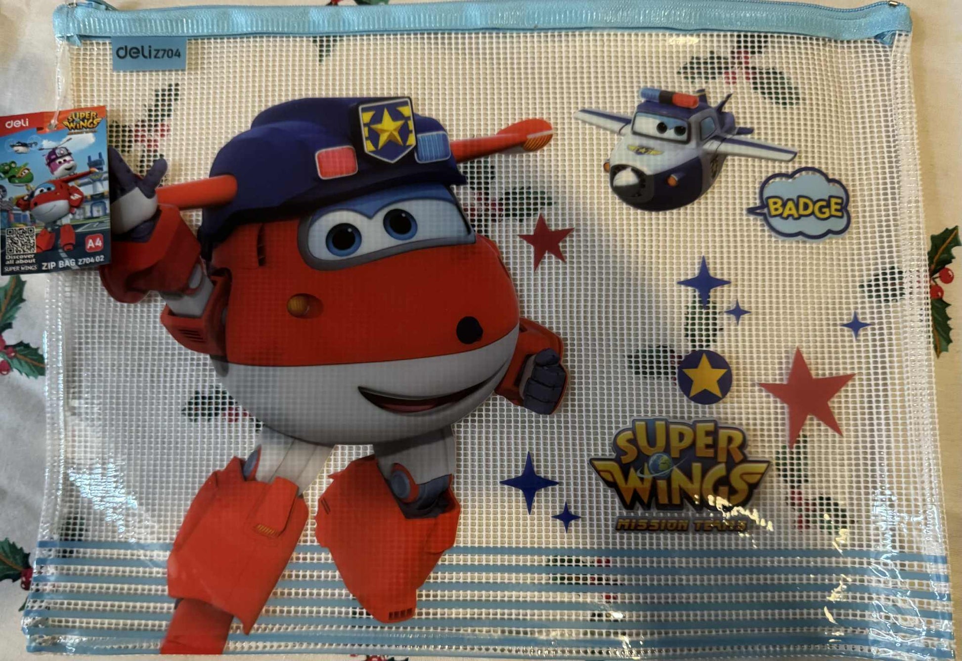 Super Wings Zip Bag